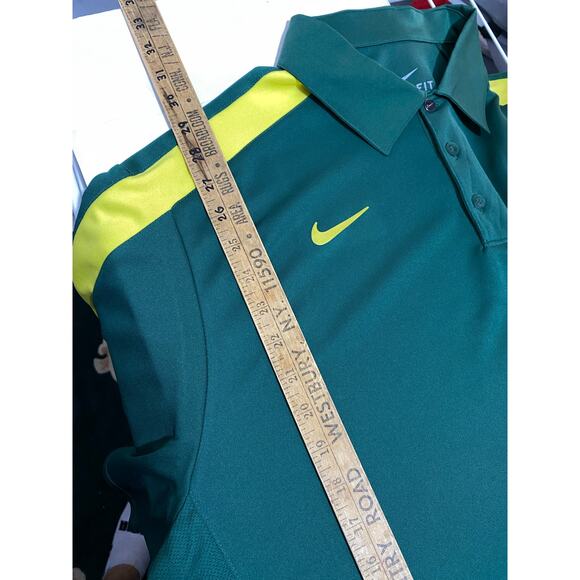Nike Dri-Fit NCAA Oregon Ducks Men's Green Polo XL - Picture 4 of 10